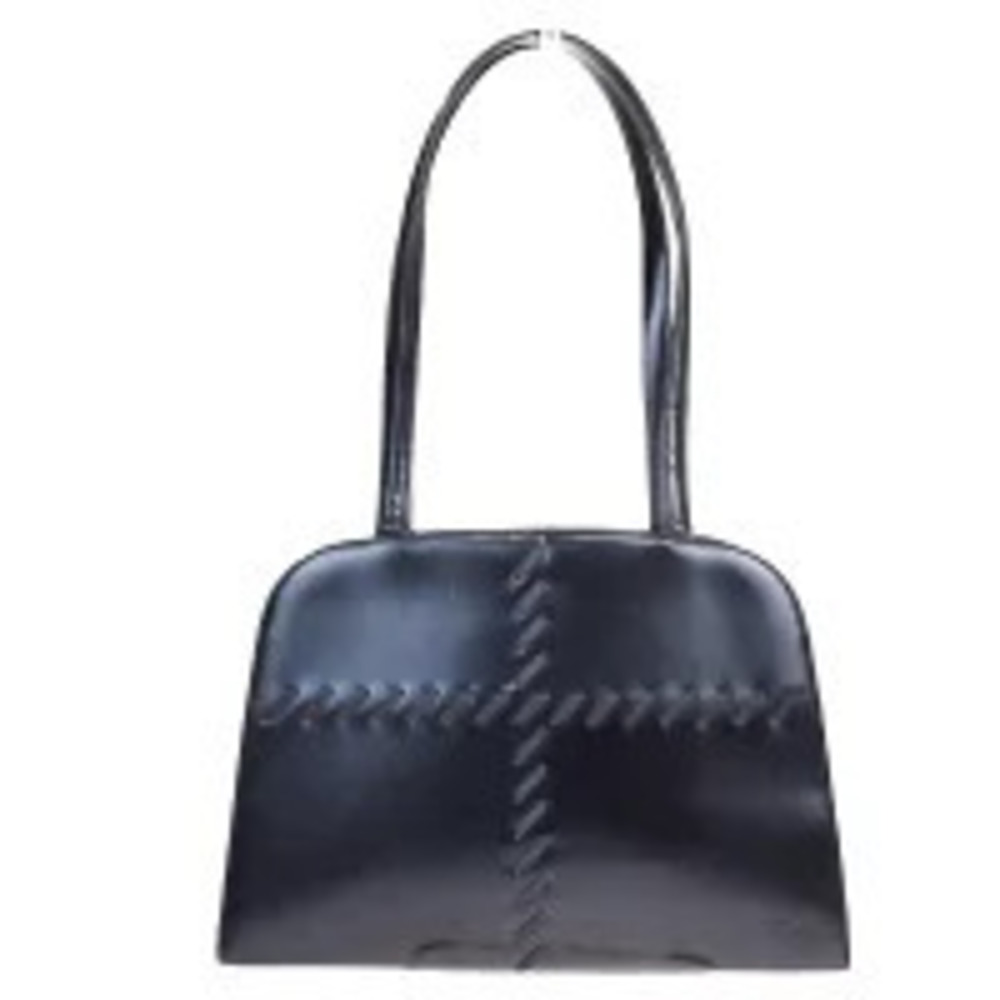 Saint Laurent Yves Leather Shoulder Bag Black